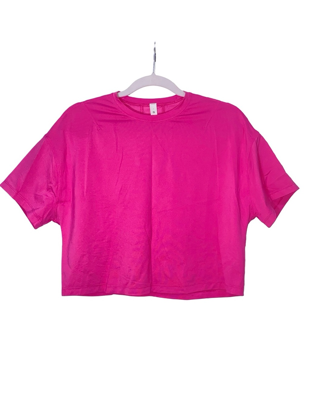 Lululemon Athletica Cropped relaxed fit Tee - Sonic Pink - Size 4 - Picture 2 of 5